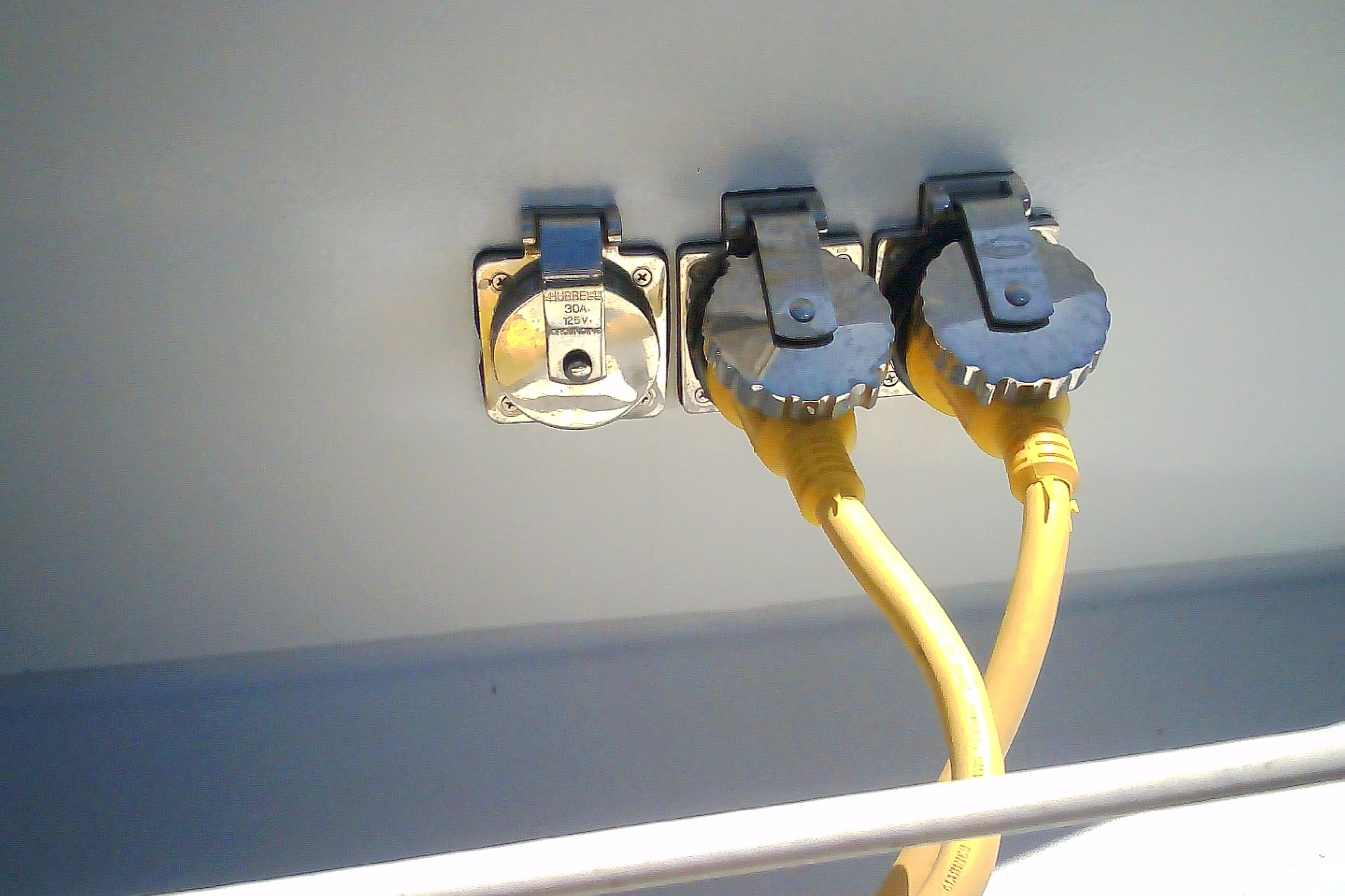 New 30 AMP receptacles.